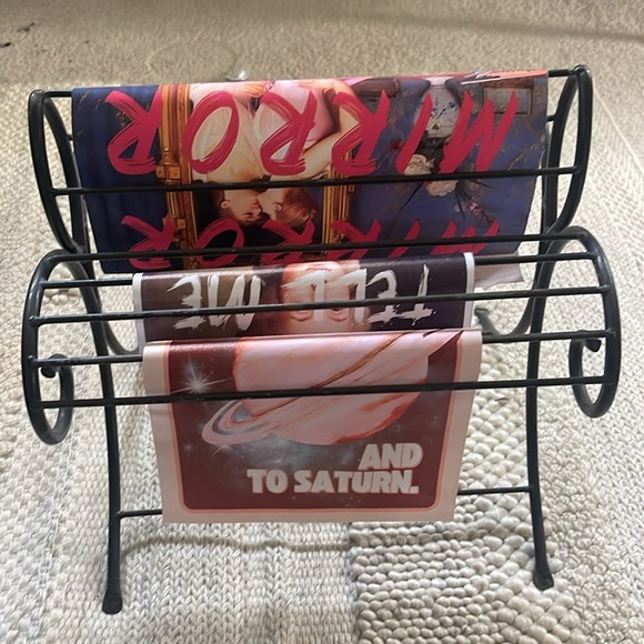 Wrought Iron Magazine Rack - Picture 2 of 8